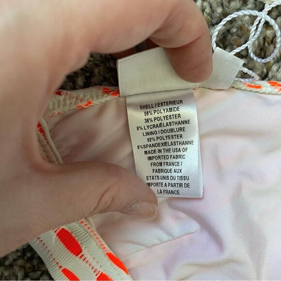 Milly Fluo Jacquard Italian Capri Halter Bikini Top - Picture 7 of 7